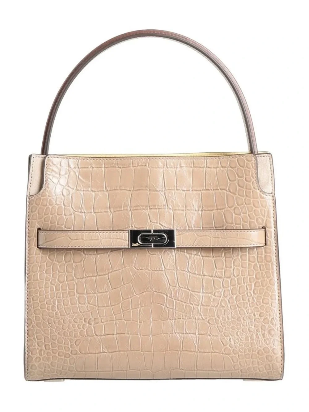 Tory Burch Small Lee Radziwill Embossed Double Bag $1,098